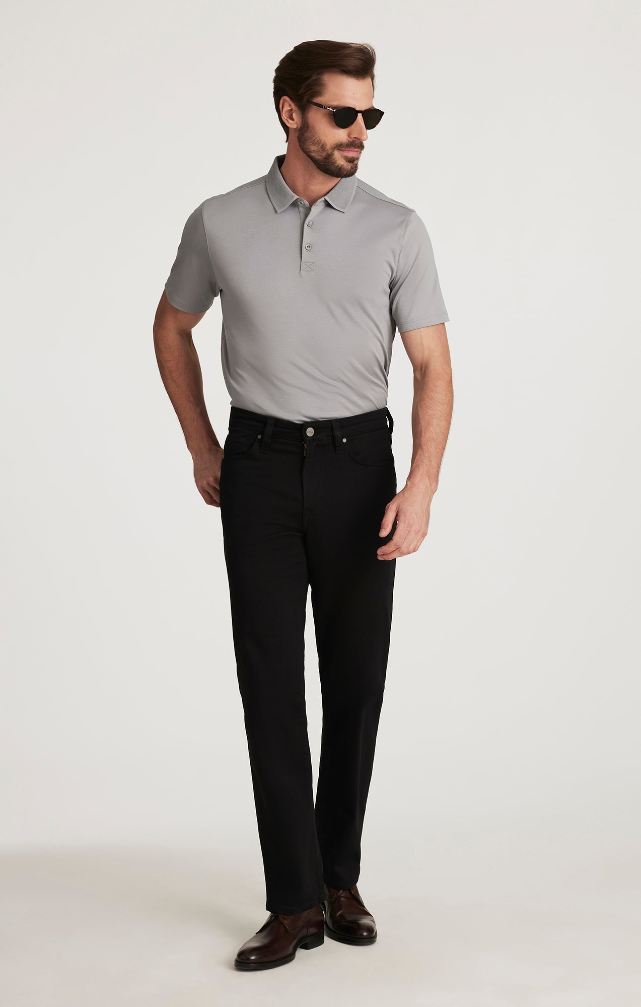 34 Heritage Charisma Relaxed Pants in Select Double Black