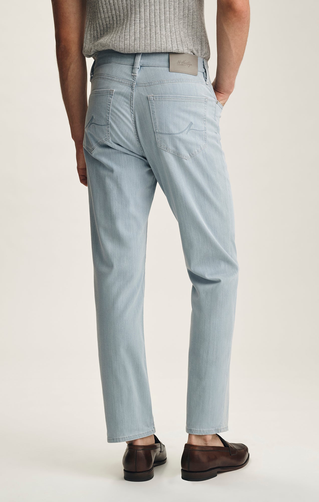 34 Heritage Charisma Relaxed Straight Jeans In Bleach Kona
