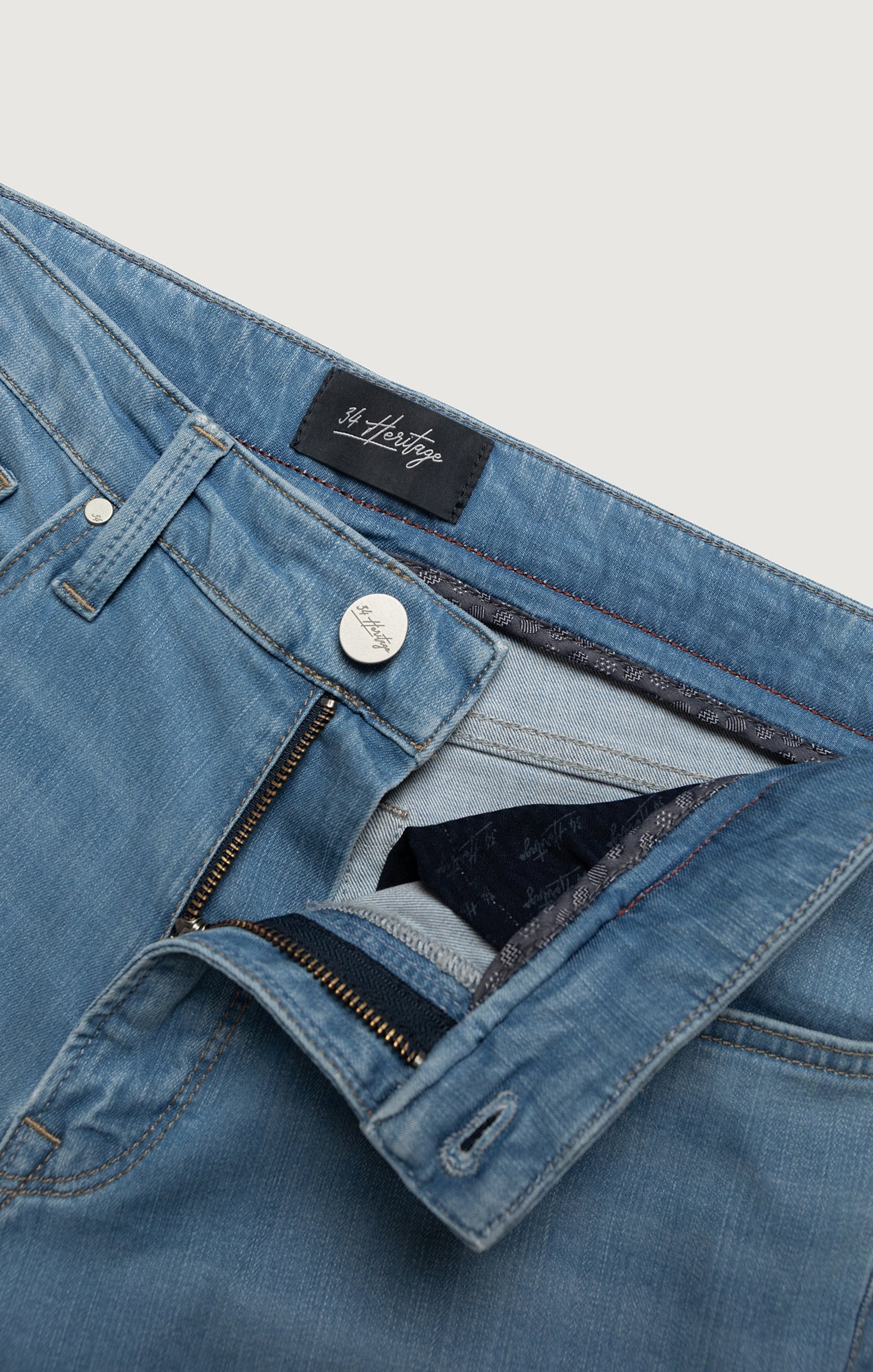 34 Heritage Charisma Relaxed Straight Jeans In Light Brushed Soft