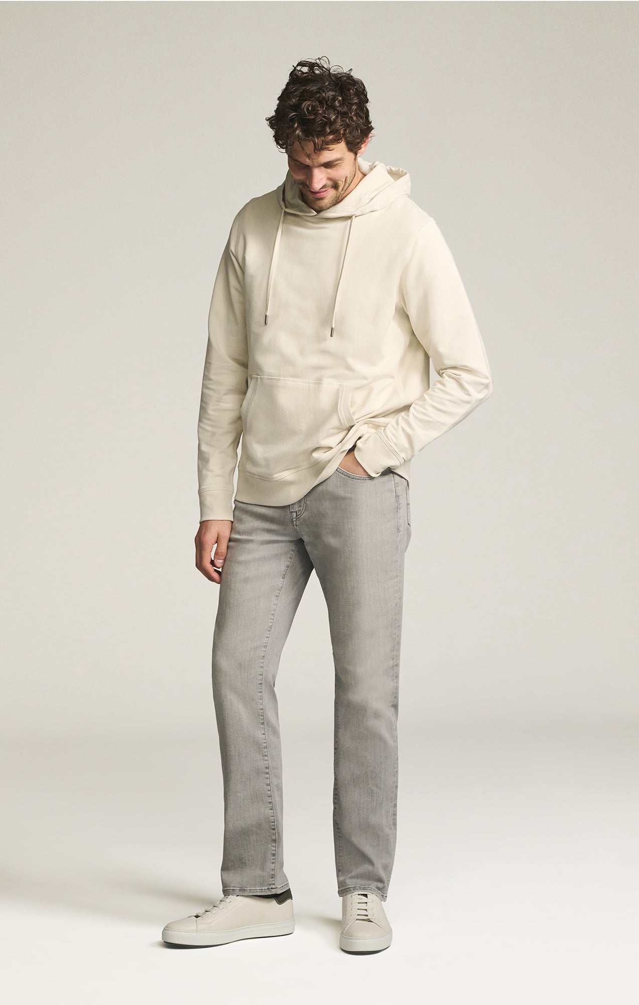 34 Heritage Charisma Relaxed Straight Jeans in Grey Organic Ultra