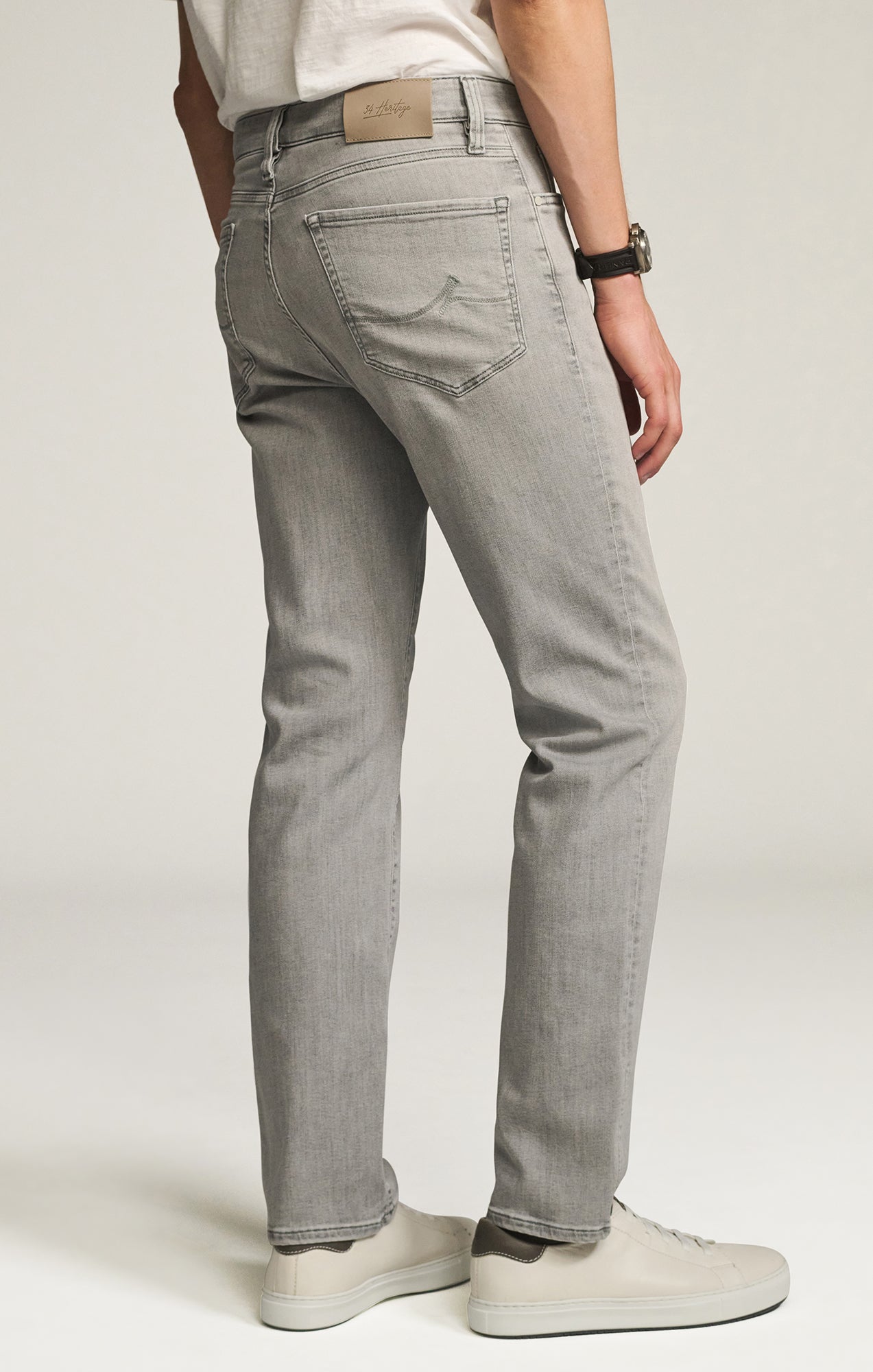 34 Heritage Charisma Relaxed Straight Jeans in Grey Organic Ultra
