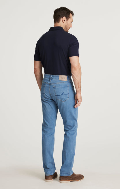 34 Heritage Camino Relaxed Straight Jeans in Cloud Blue Urban