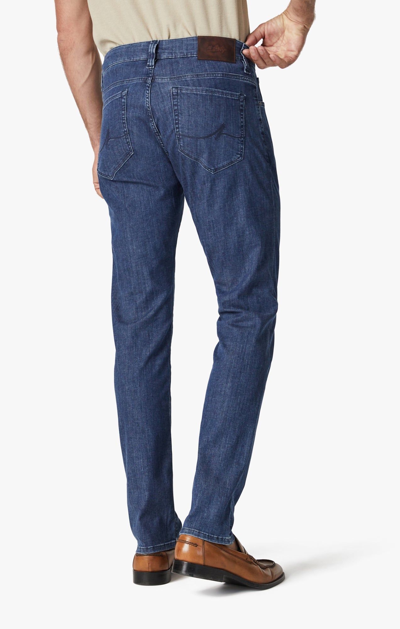 34 Heritage Charisma Relaxed Straight Leg Jeans in Mid Kona