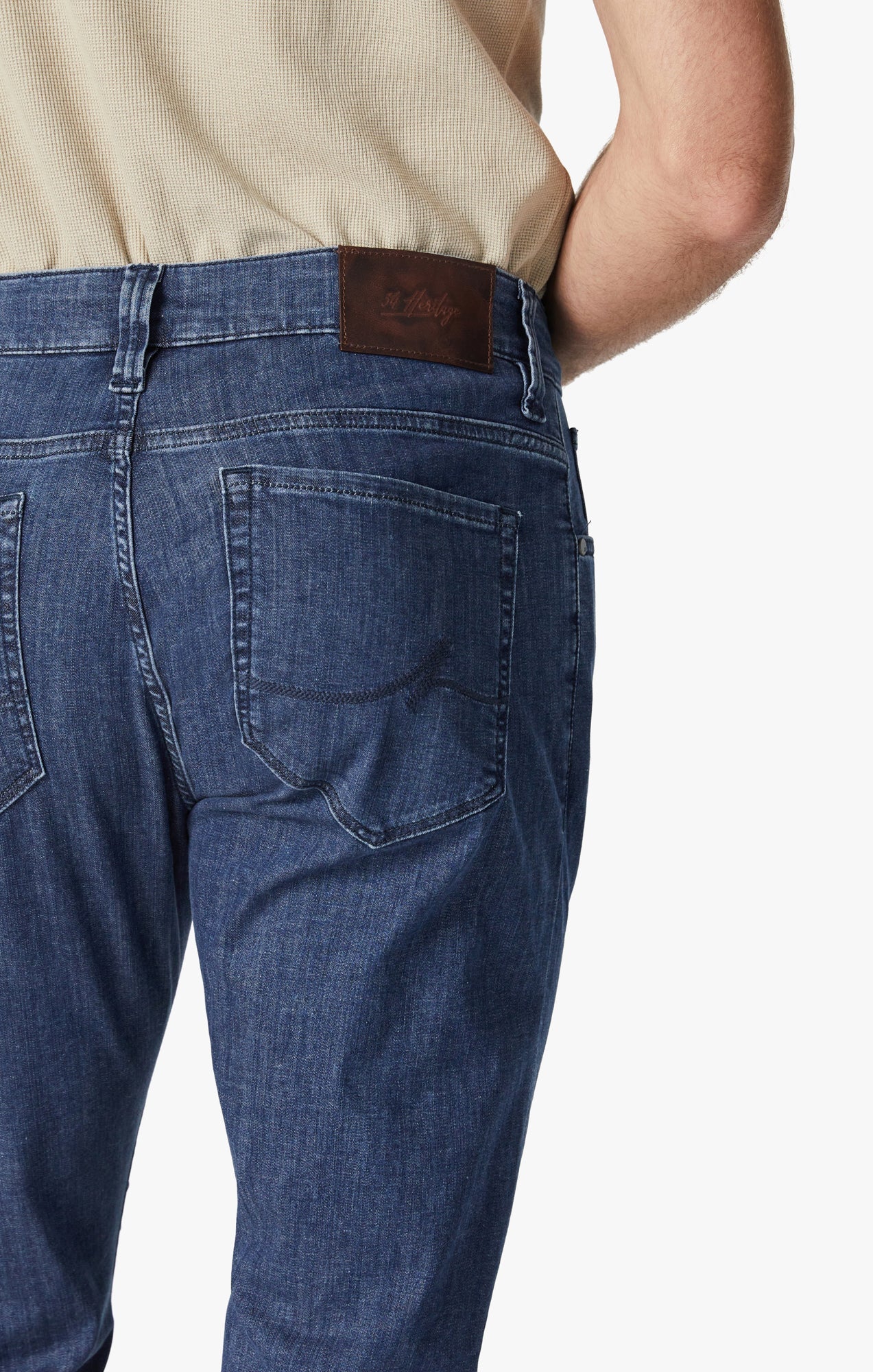 34 Heritage Charisma Relaxed Straight Leg Jeans in Mid Kona