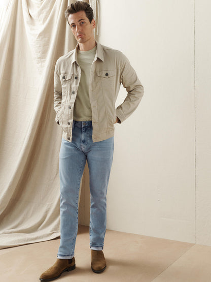 34 Heritage Courage Straight Leg Jeans In Bleached Urban