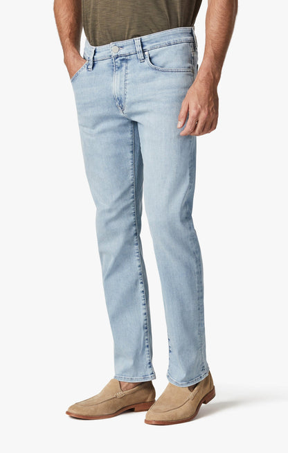 34 Heritage Courage Straight Leg Jeans In Bleached Urban