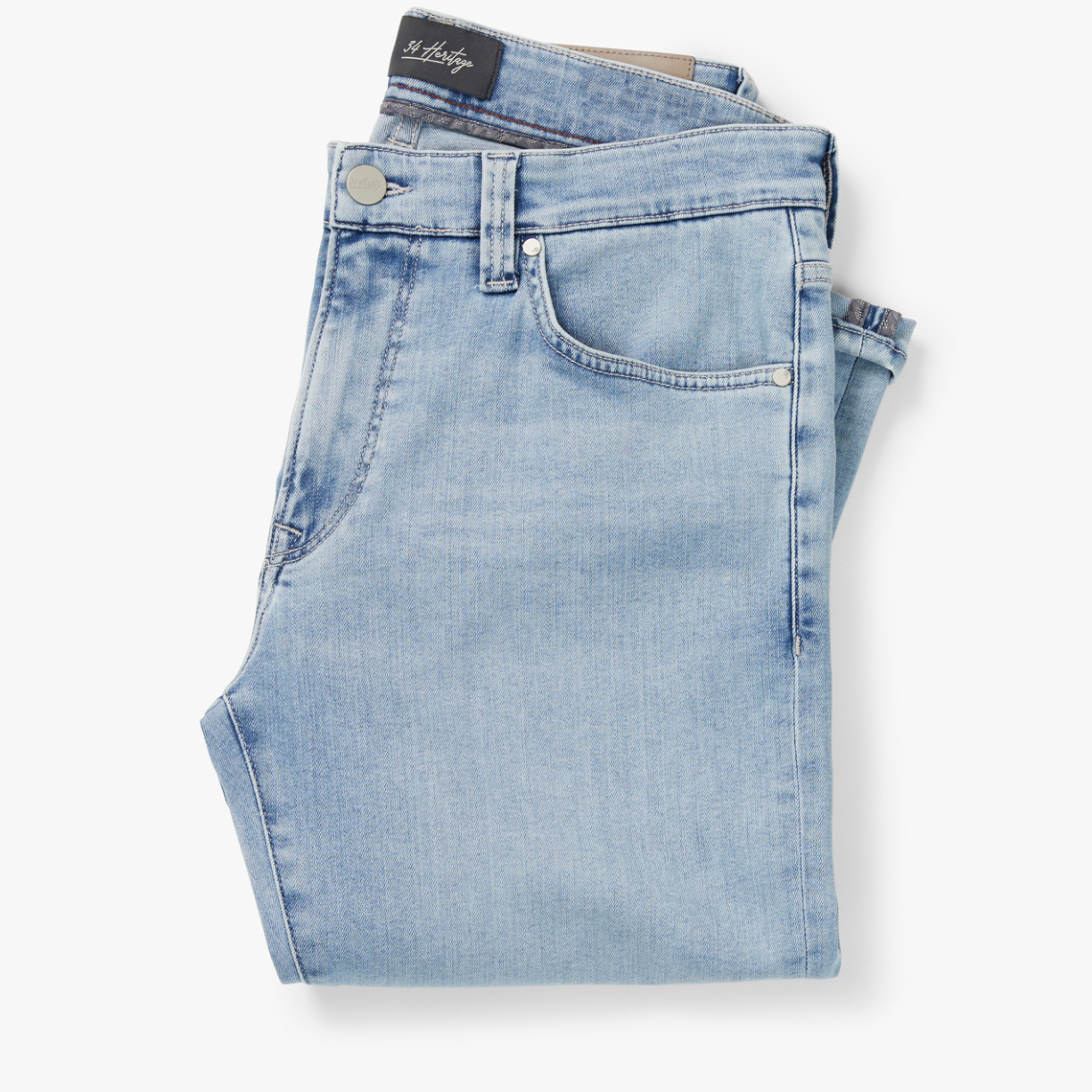34 Heritage Courage Straight Leg Jeans In Bleached Urban