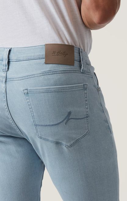 34 Heritage Courage Straight Leg Jeans in Ice Blue Urban
