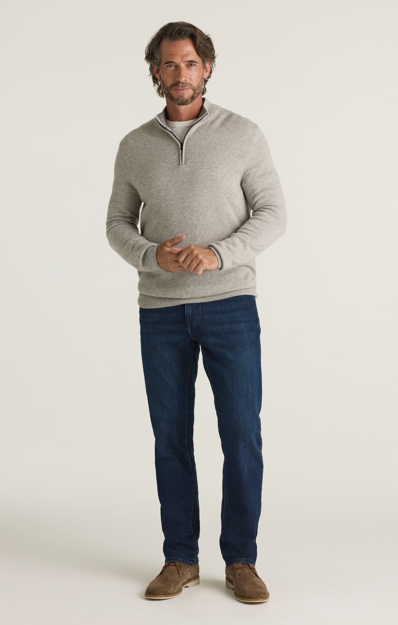 34 Heritage Charisma Relaxed Straight Jeans in Rinse Brushed Aerodenim