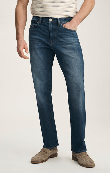 34 Heritage Charisma Relaxed Straight Jeans In Dark Brushed Vintage