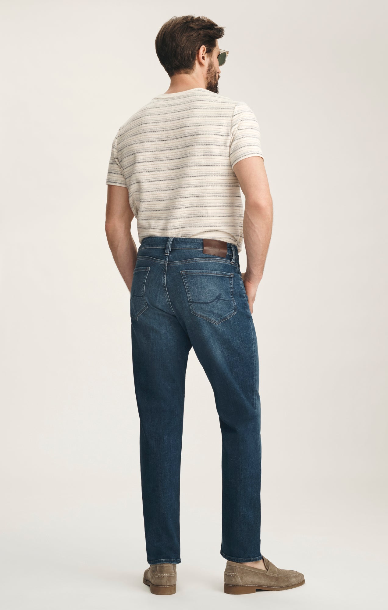34 Heritage Charisma Relaxed Straight Jeans In Dark Brushed Vintage