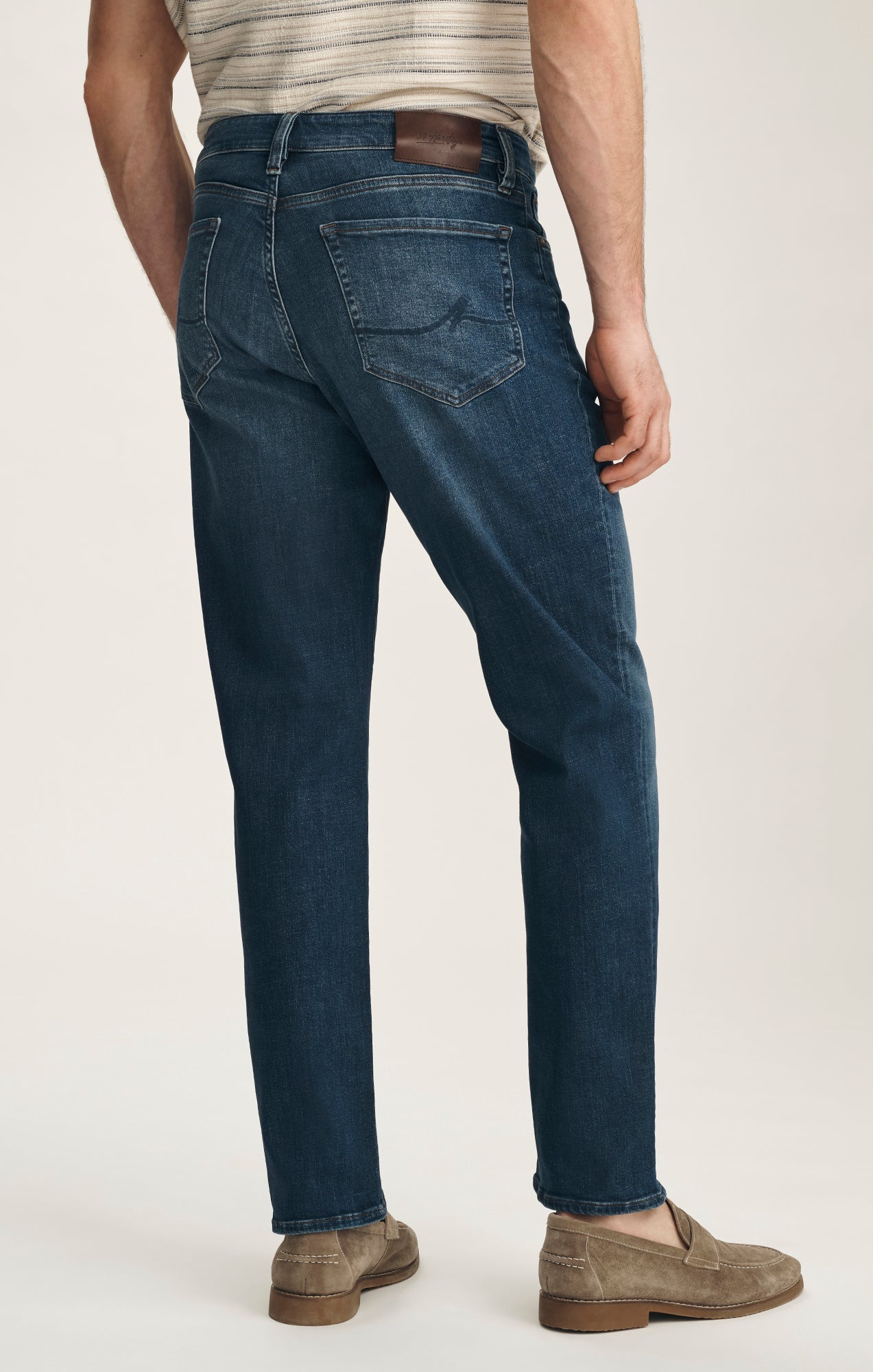 34 Heritage Charisma Relaxed Straight Jeans In Dark Brushed Vintage