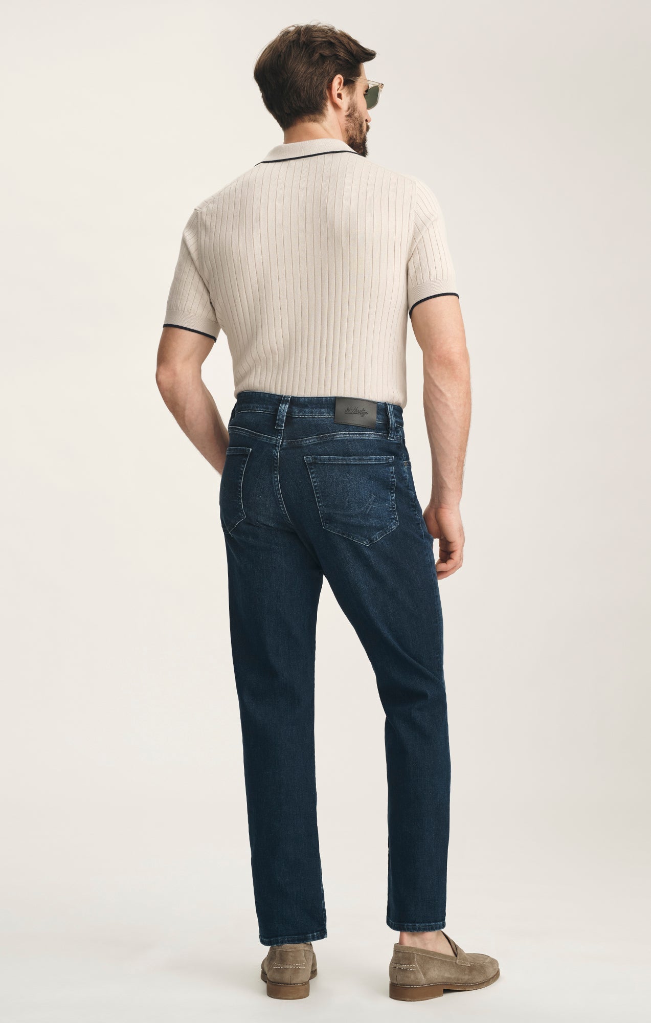 34 Heritage Charisma Relaxed Straight Jeans In Deep Brushed Aerodenim