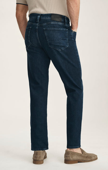 34 Heritage Charisma Relaxed Straight Jeans In Deep Brushed Aerodenim