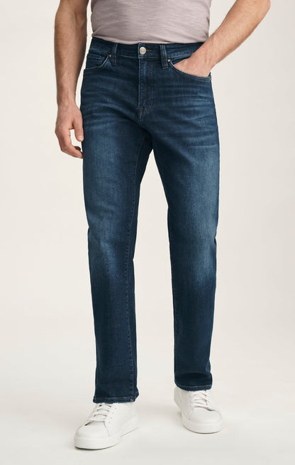34 Heritage Charisma Relaxed Straight Jeans In Deep Brushed Vintage