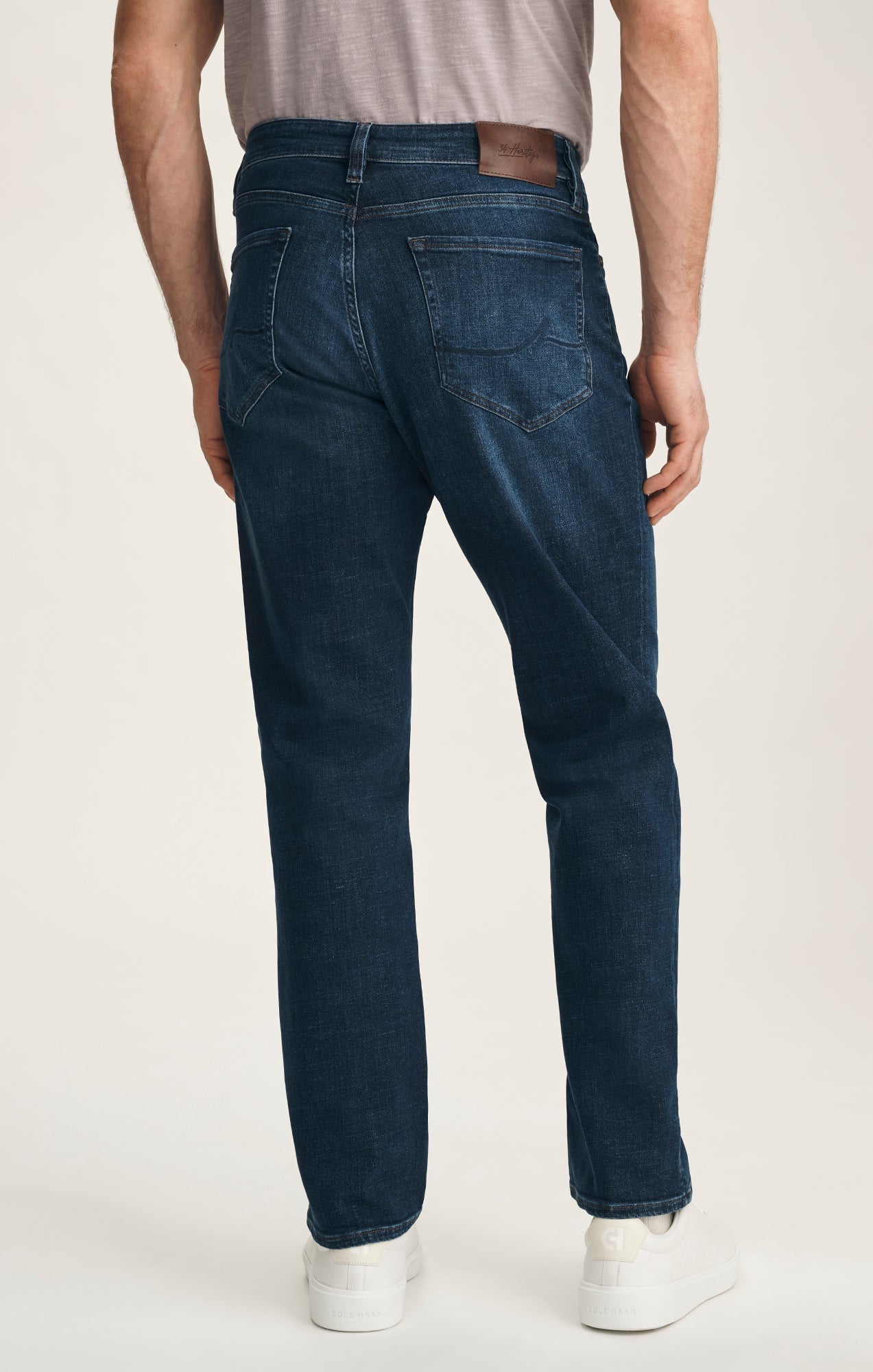 34 Heritage Charisma Relaxed Straight Jeans In Deep Brushed Vintage