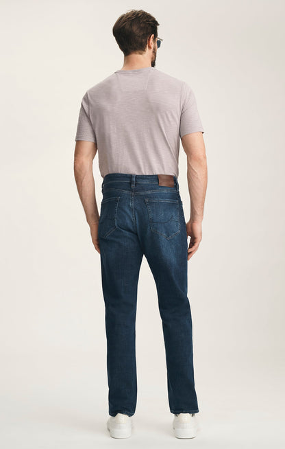 34 Heritage Charisma Relaxed Straight Jeans In Deep Brushed Vintage