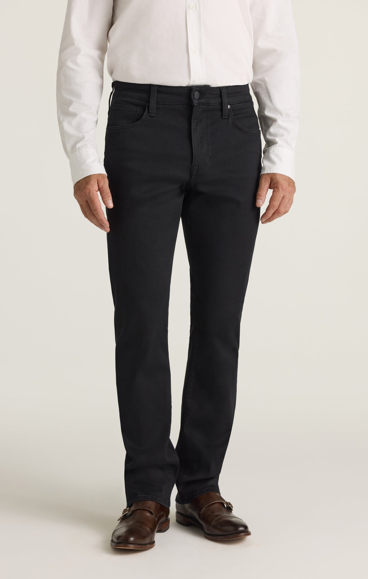 34 Heritage Camino Relaxed Straight Jeans in Black Urban