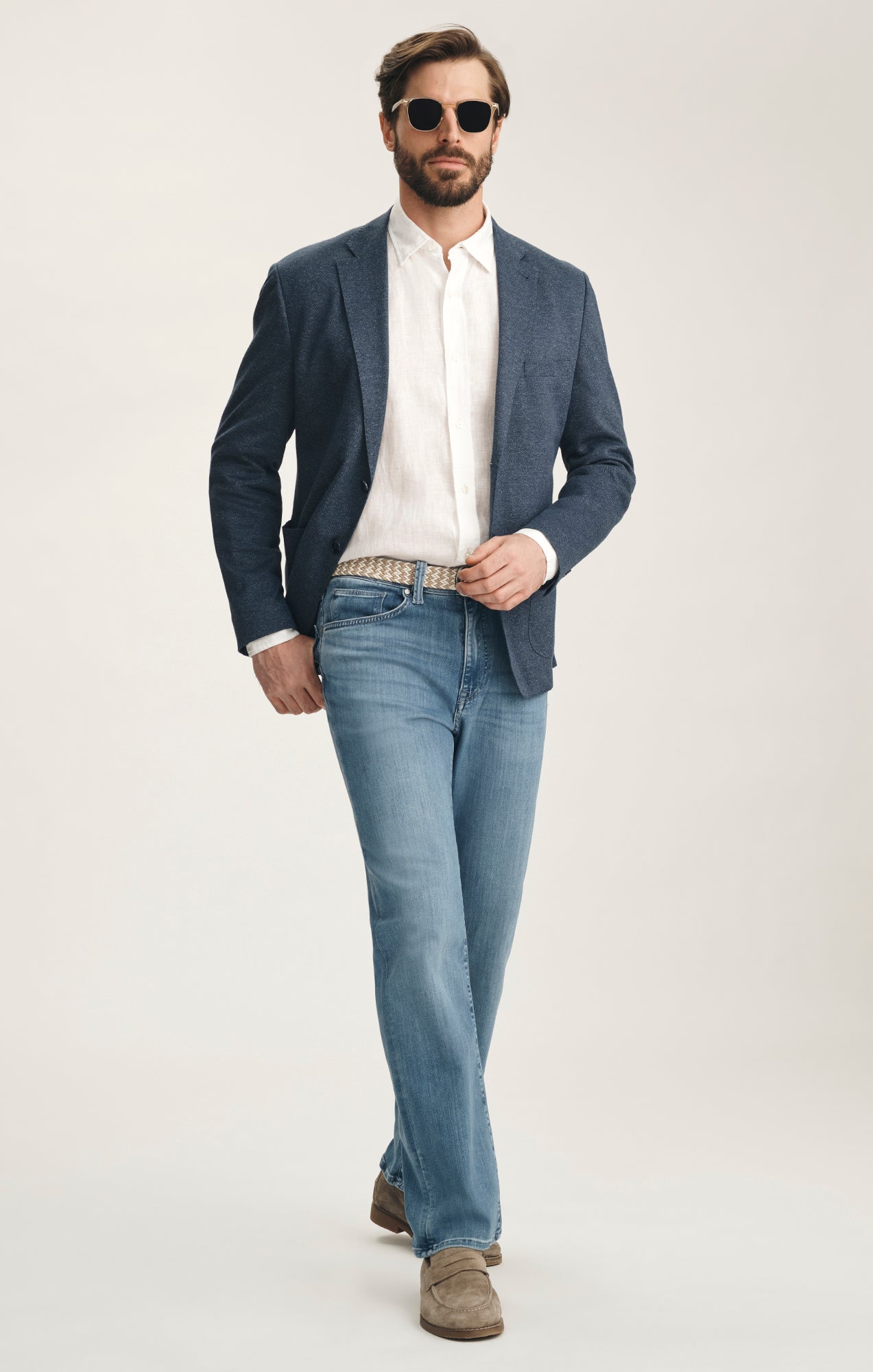 34 Heritage Charisma Relaxed Straight Jeans In Light Brushed Urban