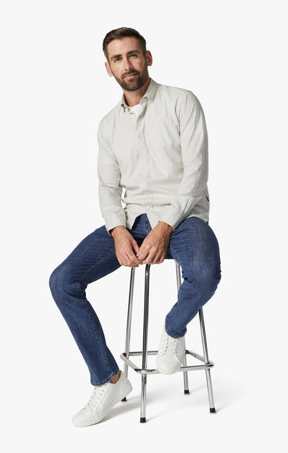 34 Heritage Courage Straight Leg Jeans In Mid Kona