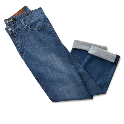 34 Heritage Courage Straight Leg Jeans In Mid Kona