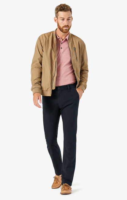 34 Heritage Verona Straight Leg Chino Pants In Black High Flyer