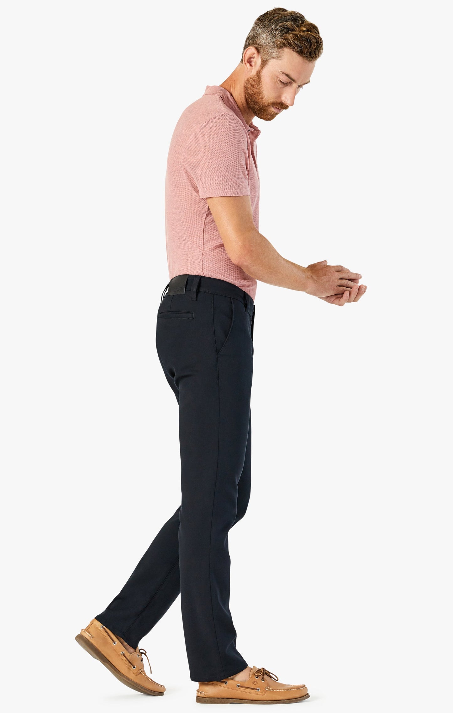 34 Heritage Verona Straight Leg Chino Pants In Black High Flyer