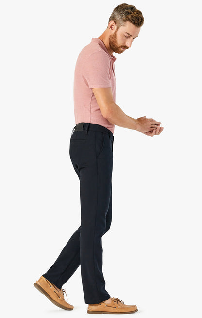 34 Heritage Verona Straight Leg Chino Pants In Black High Flyer