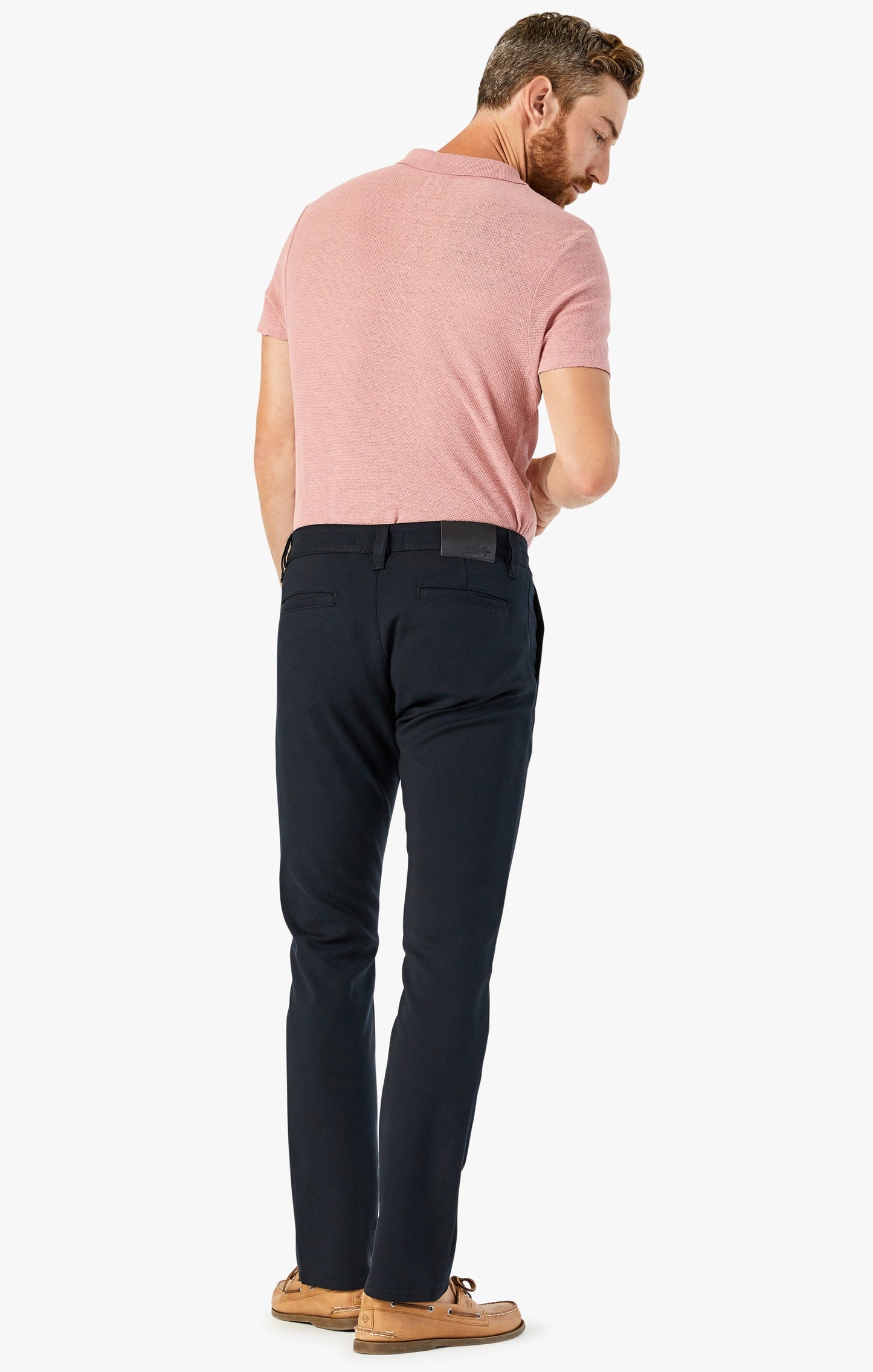34 Heritage Verona Straight Leg Chino Pants In Black High Flyer