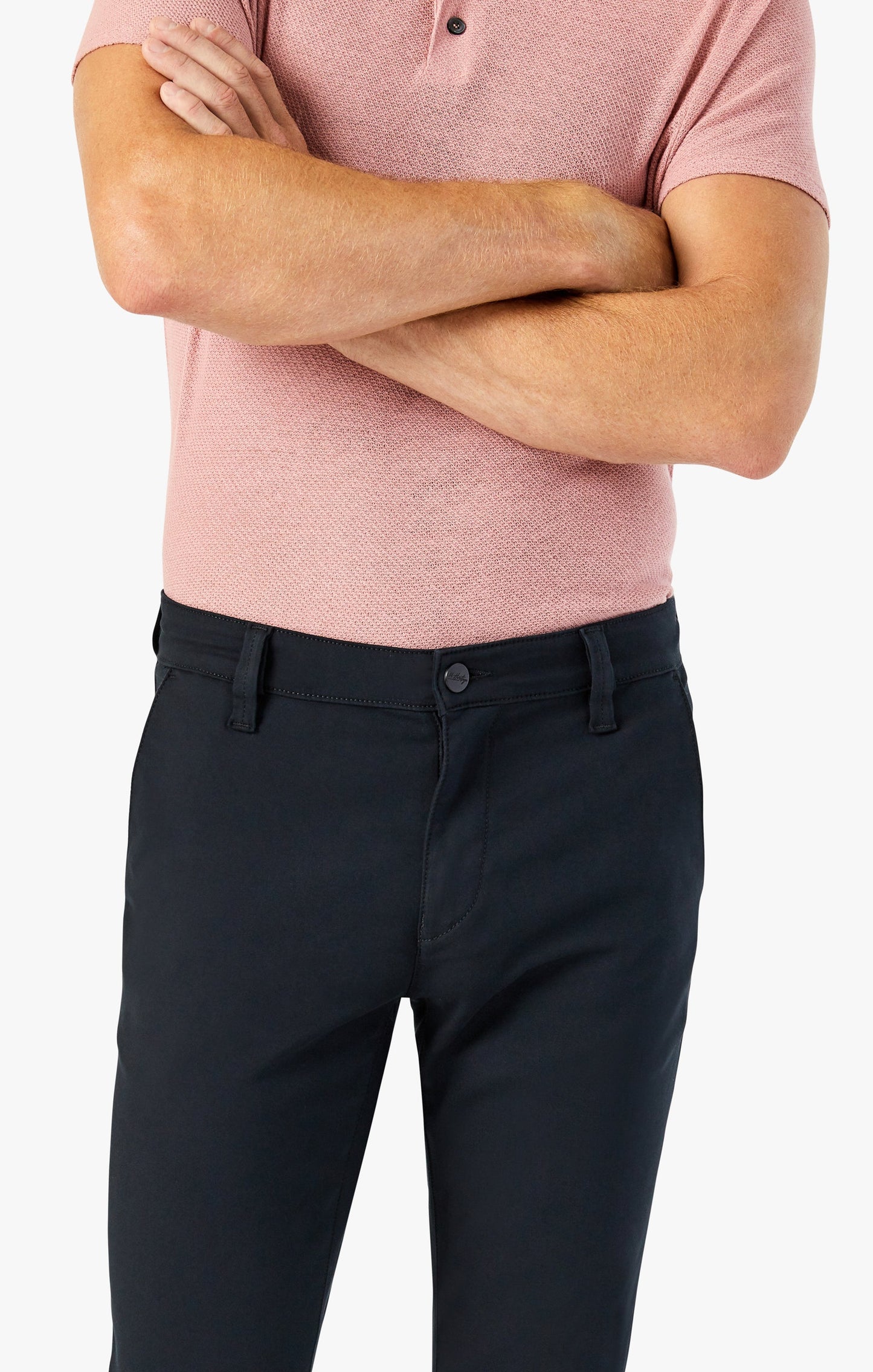 34 Heritage Verona Straight Leg Chino Pants In Black High Flyer