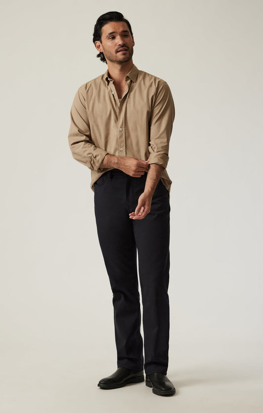 34 Heritage Charisma Relaxed Straight Pants in Black High Flyer