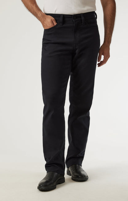 34 Heritage Charisma Relaxed Straight Pants in Black High Flyer