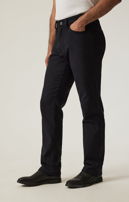 34 Heritage Charisma Relaxed Straight Pants in Black High Flyer