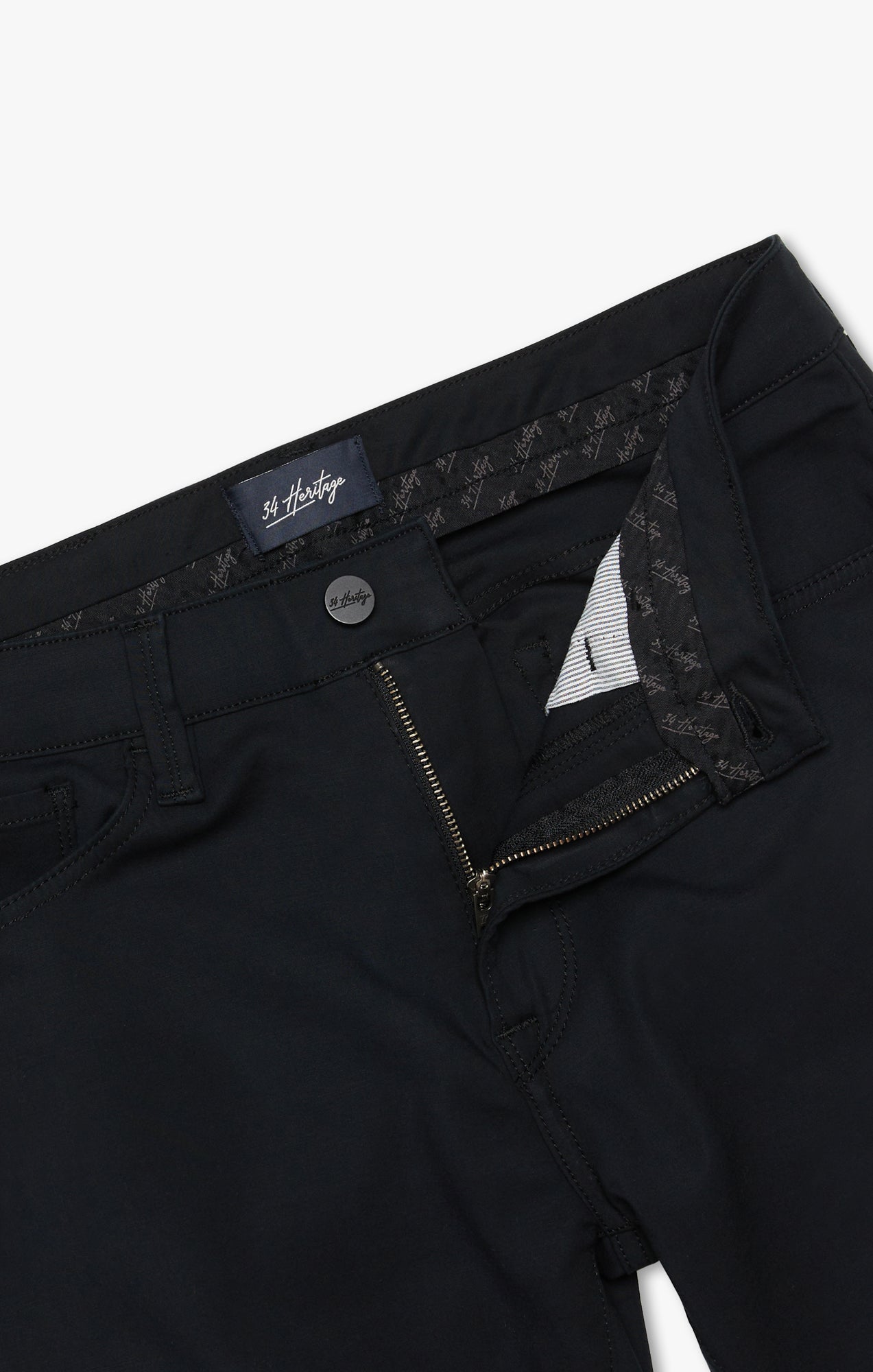 34 Heritage Charisma Relaxed Straight Pants in Black High Flyer