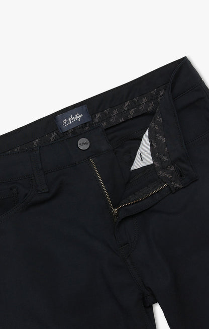 34 Heritage Charisma Relaxed Straight Pants in Black High Flyer