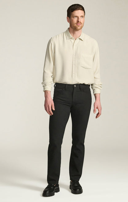 34 Heritage Charisma Relaxed Straight Pants in Black Commuter