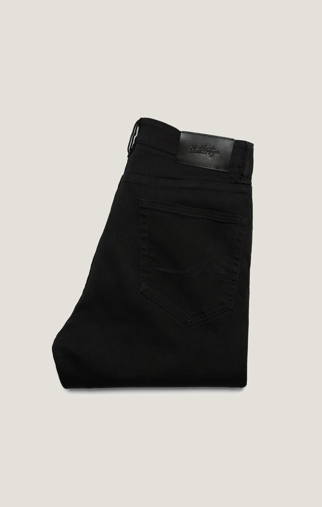 34 Heritage Charisma Relaxed Straight Pants in Black Siena