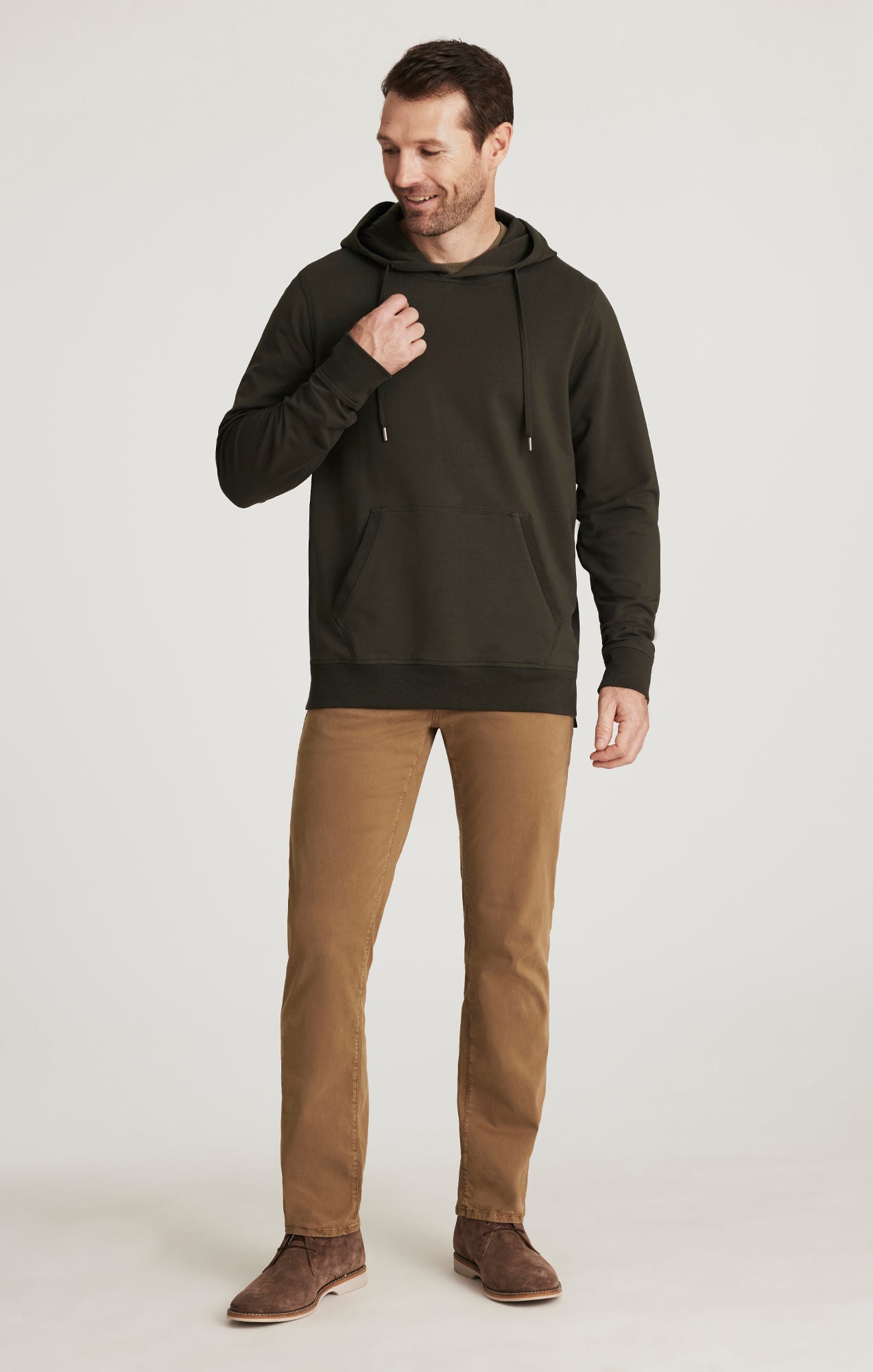 34 Heritage Charisma Comfort Rise Relaxed Straight in Tobacco Twill