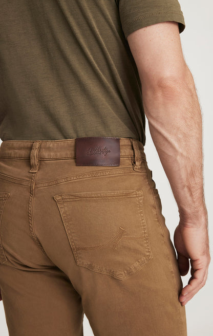 34 Heritage Charisma Comfort Rise Relaxed Straight in Tobacco Twill