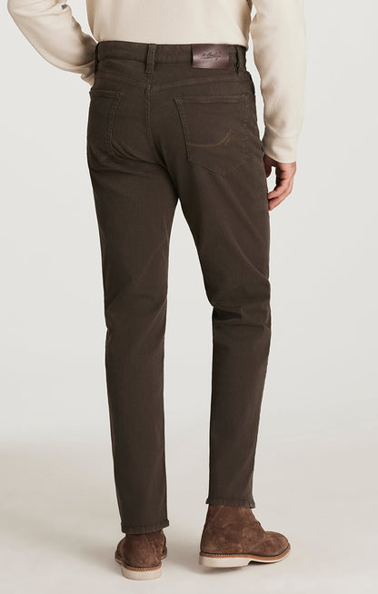 34 Heritage Charisma Relaxed Straight Pants in Brown Diagonal