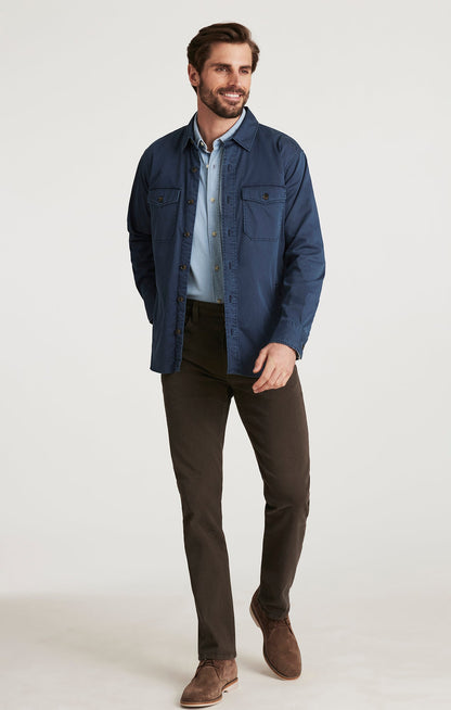 34 Heritage Courage Straight Leg Pants in Brown Diagonal
