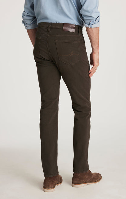 34 Heritage Courage Straight Leg Pants in Brown Diagonal