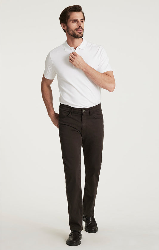 34 Heritage Courage Straight Leg Pants in Brunette Twill