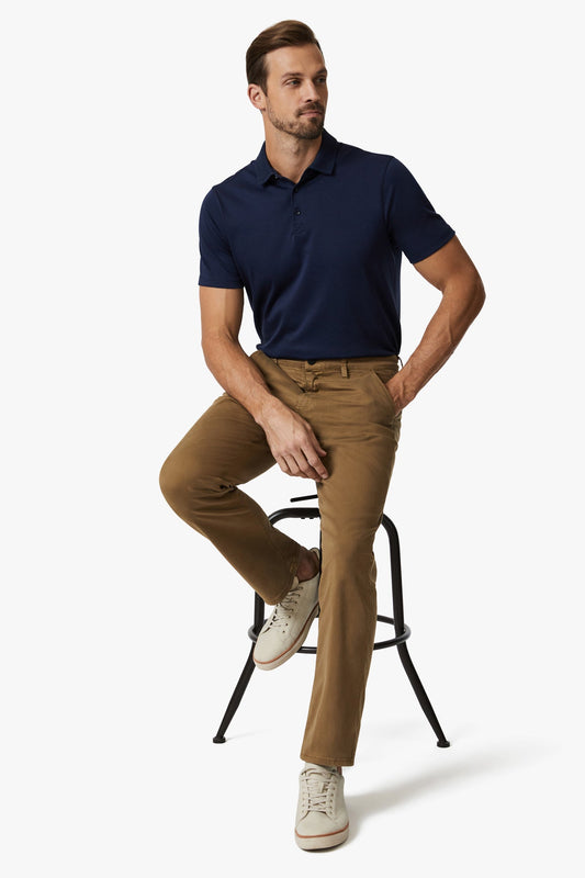 34 Heritage Charisma Relaxed Straight Chino Pants In Tobacco Twill