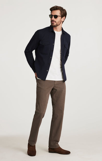 34 Heritage Charisma Relaxed Straight Pants in Coffee Diagonal