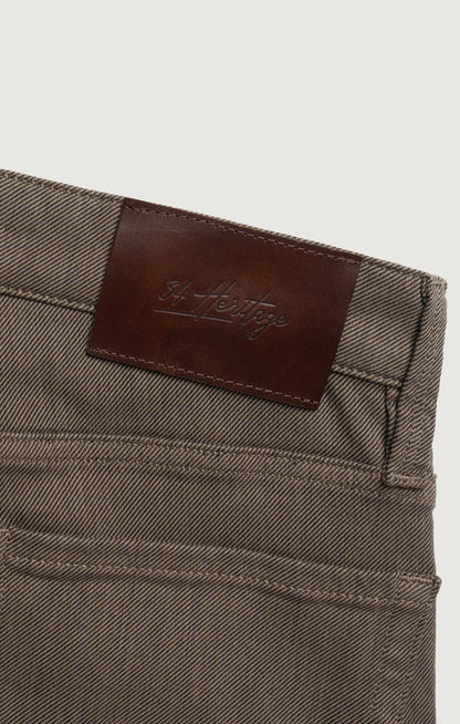 34 Heritage Charisma Relaxed Straight Pants in Coffee Diagonal