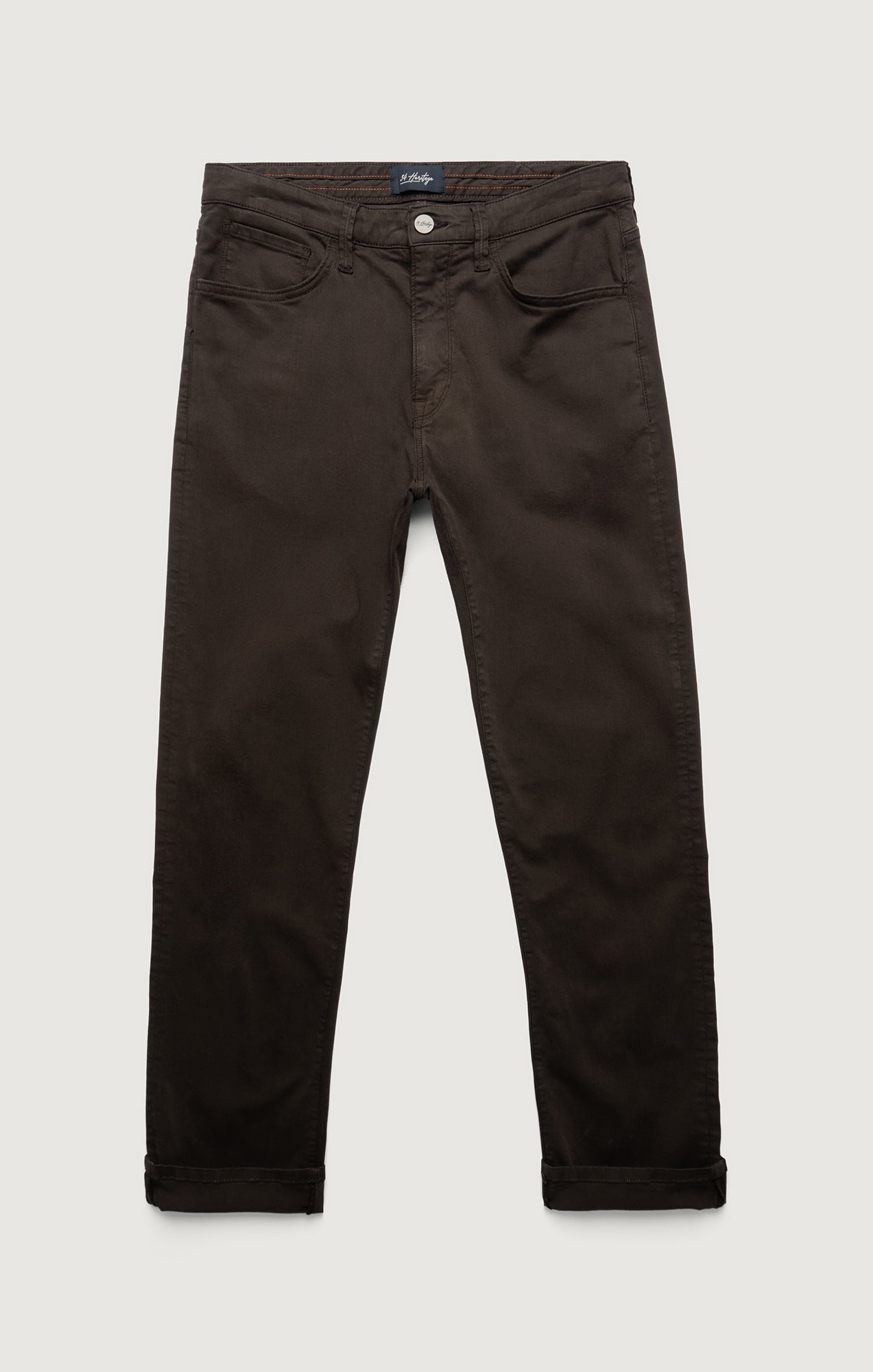 34 Heritage Charisma Relaxed Straight Pants in Brunette Twill