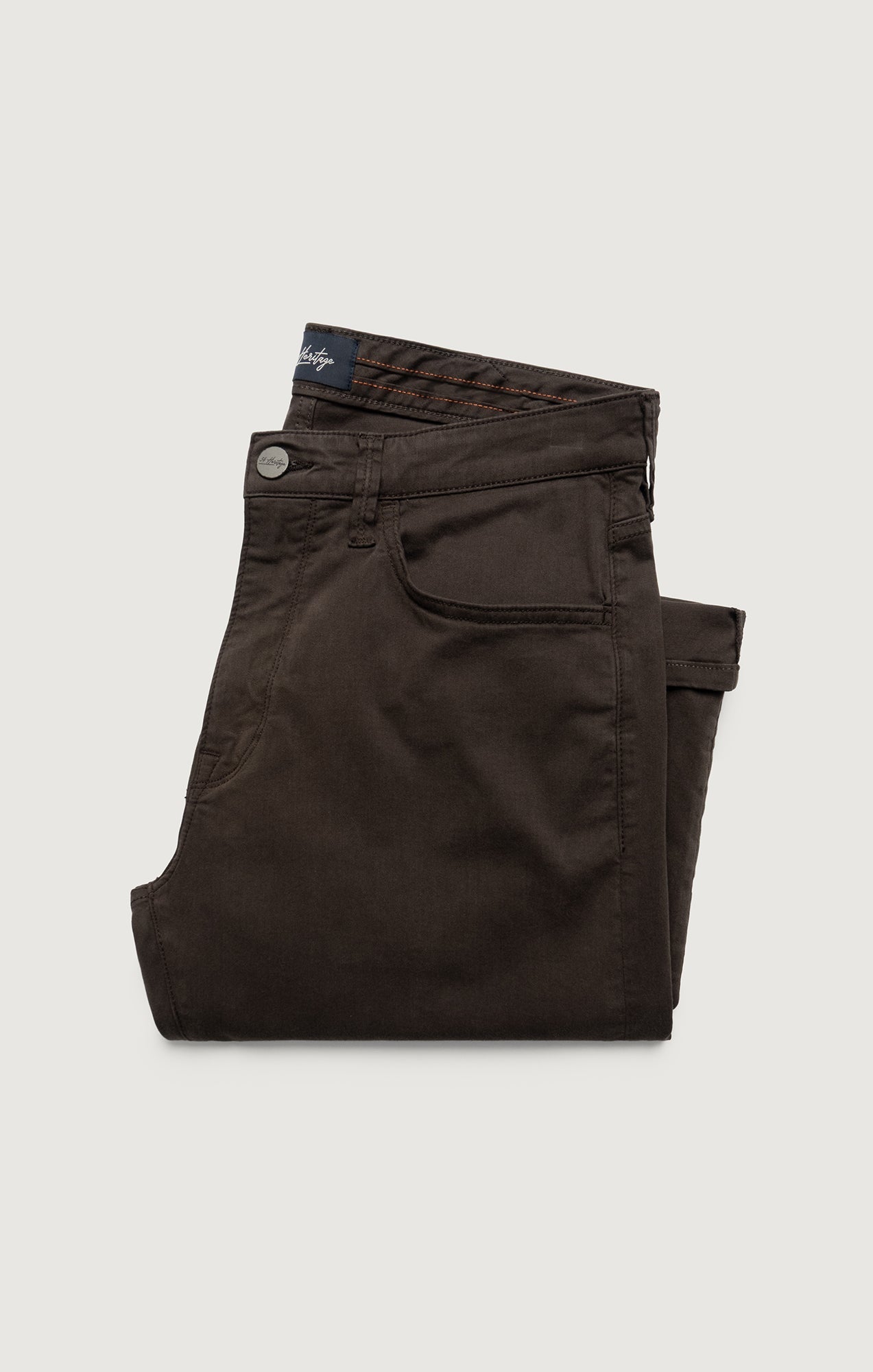 34 Heritage Charisma Relaxed Straight Pants in Brunette Twill