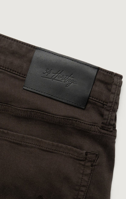 34 Heritage Charisma Relaxed Straight Pants in Brunette Twill