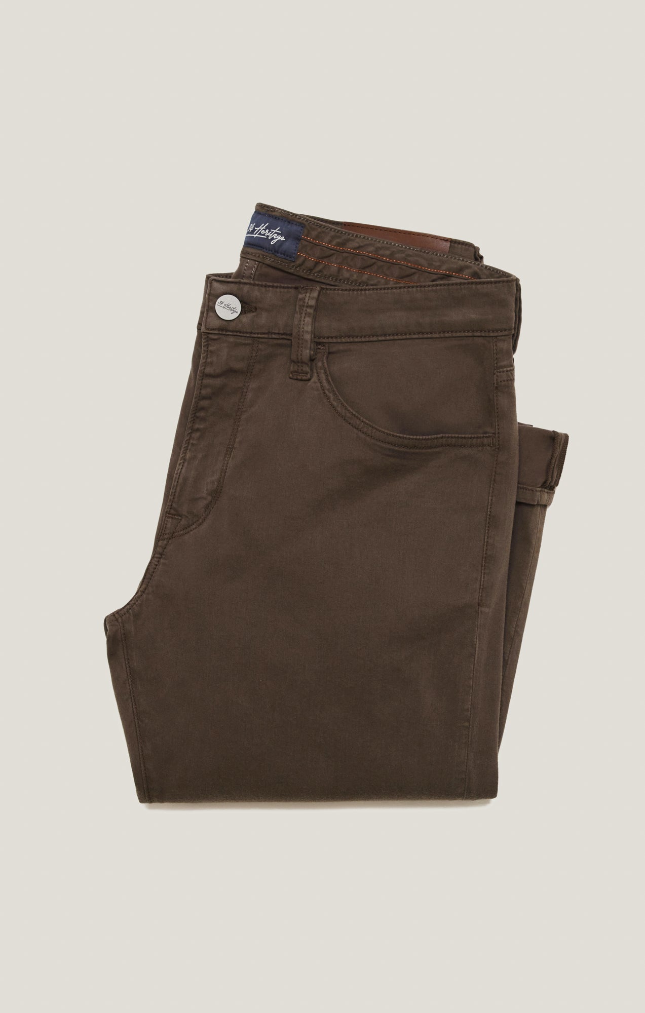 34 Heritage Charisma Relaxed Straight Pants in Oak Twill
